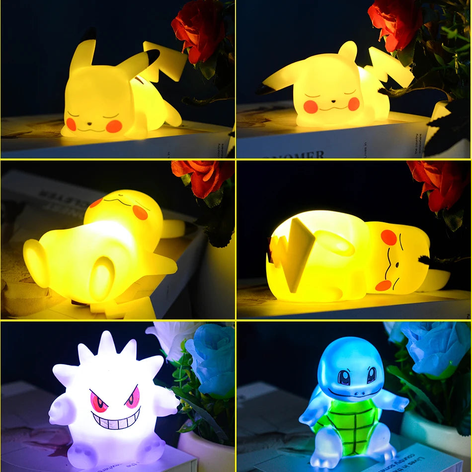 Pokemon Sleepy Pikachu Soft Night Light LED Room Decoration